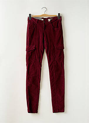 Pantalon slim stretch taille normale rouge BERENICE'S femme