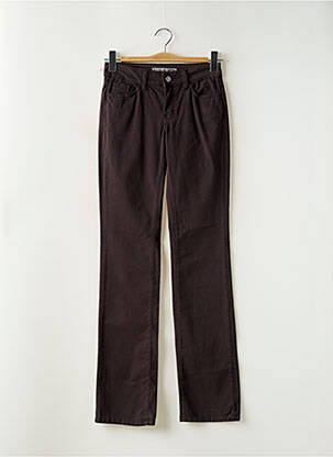 Pantalon droit stretch taille basse gris CORLEONE femme