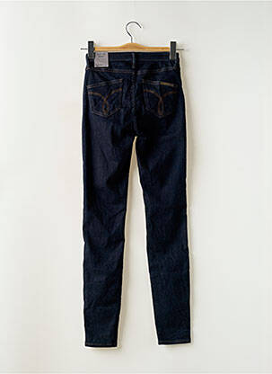 Jeans skinny tissage brut taille haute bleu CALVIN KLEIN femme