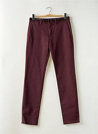 Pantalon chino tissage popeline taille normale rouge TOMMY HILFIGER homme