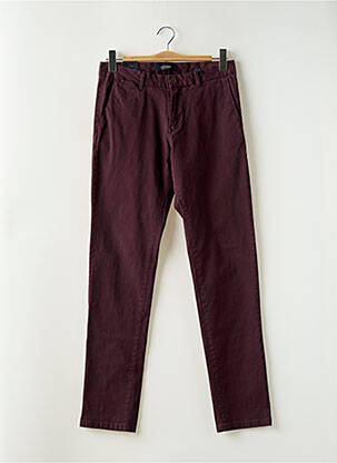 Pantalon chino tissage popeline taille normale violet SCOTCH & SODA homme