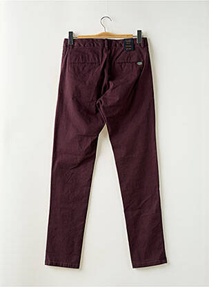 Pantalon chino tissage popeline taille normale violet SCOTCH & SODA homme