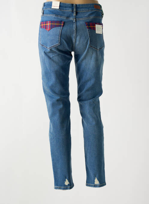 Jeans coupe slim effet usé délavé taille normale bleu TOMMY HILFIGER femme