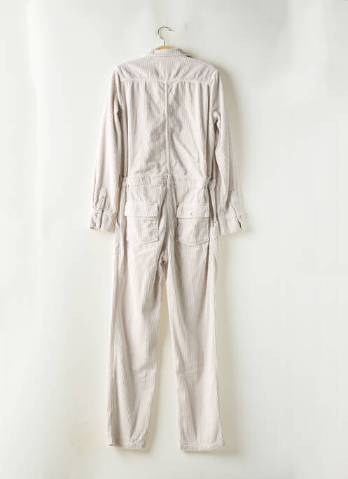 Combi-pantalon poches manches longues beige ACQUAVERDE femme