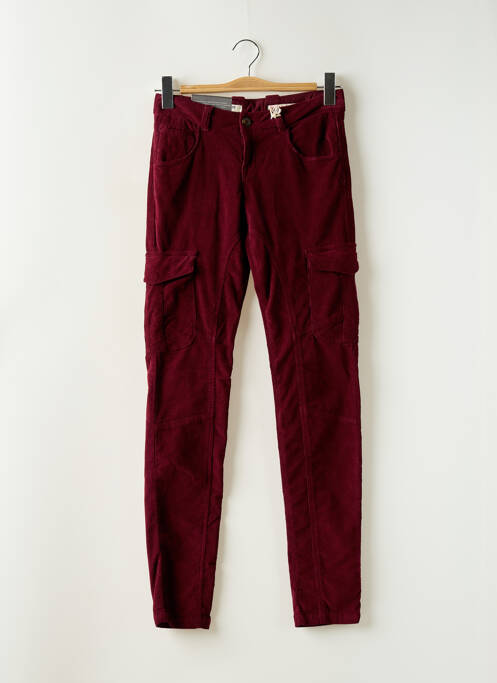 Pantalon slim stretch taille normale rouge BERENICE'S femme