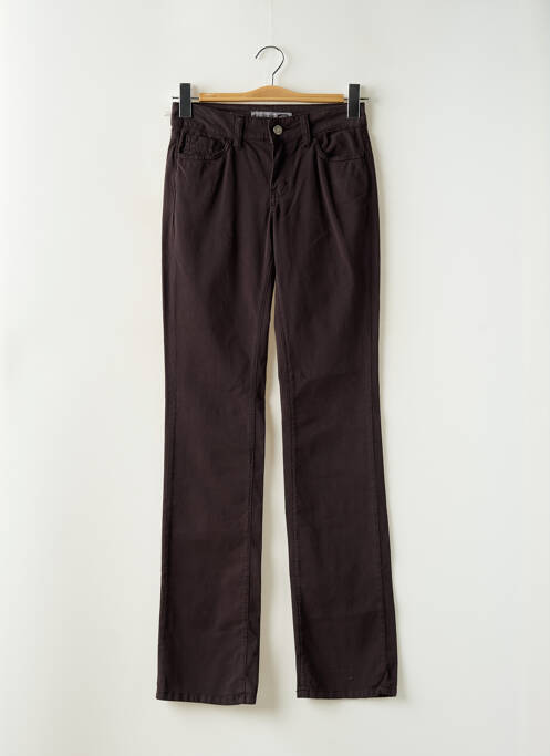 Pantalon droit stretch taille basse gris CORLEONE femme