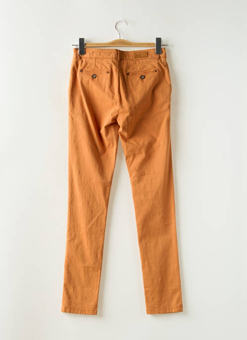 Pantalon chino tissage popeline taille normale jaune HOD femme