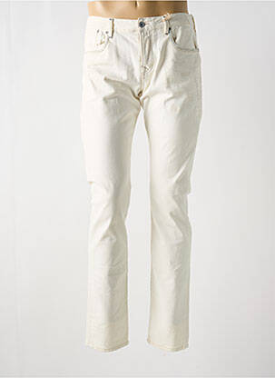 Jeans coupe slim fermeture boutonnée sur le devant taille normale beige SCOTCH & SODA homme