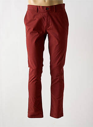 Pantalon chino tissage popeline taille normale orange BEN SHERMAN homme