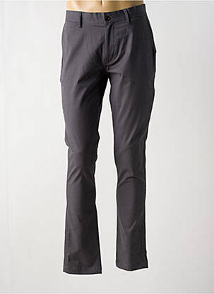 Pantalon chino tissage popeline taille normale gris BEN SHERMAN homme