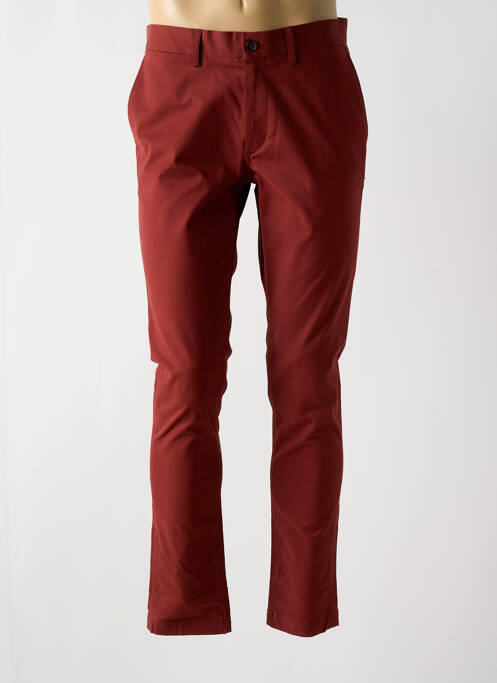 Pantalon chino tissage popeline taille normale orange BEN SHERMAN homme