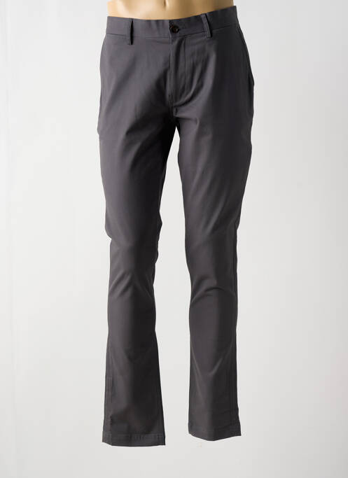 Pantalon chino tissage popeline taille normale gris BEN SHERMAN homme