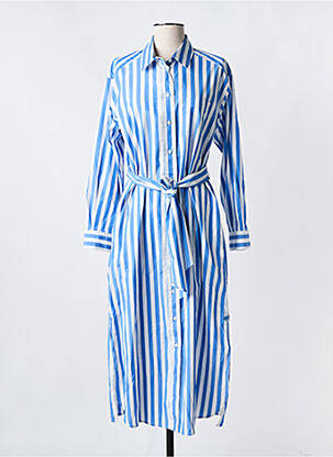 Robe mi-longue manches longues manches longues bleu WEEKEND MAXMARA femme