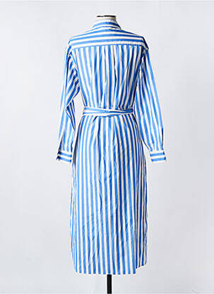Robe mi-longue manches longues manches longues bleu WEEKEND MAXMARA femme