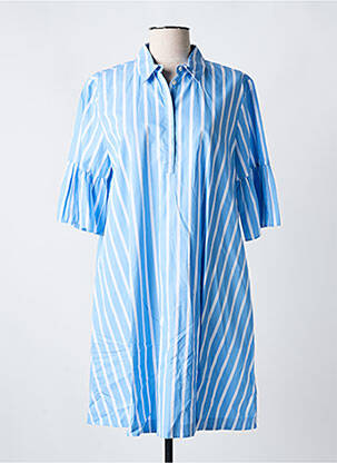 Robe courte manches 3/4 manches 3/4 bleu EMME M femme