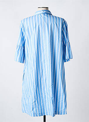 Robe courte manches 3/4 manches 3/4 bleu EMME M femme