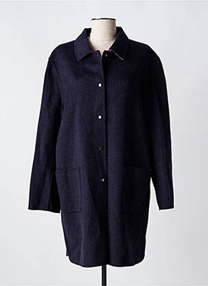 Manteau long fermeture pressionnée sans capuche violet GERARD DAREL femme
