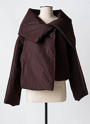 Doudoune poches sans capuche marron M femme