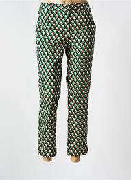 Pantalon 7/8 taille à pinces taille normale vert GERARD DAREL femme