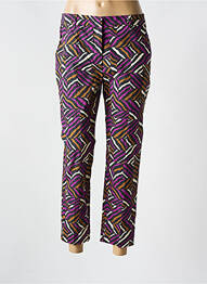 Pantalon 7/8 tissage popeline taille normale violet WEEKEND MAXMARA femme