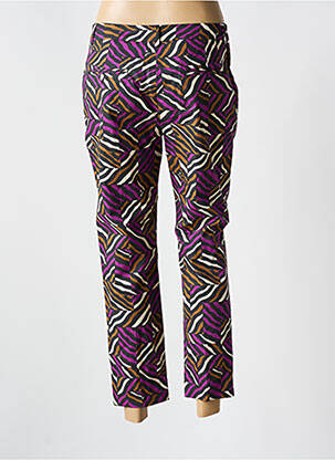 Pantalon 7/8 taille à pinces taille normale violet WEEKEND MAXMARA femme
