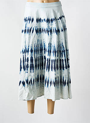 Jupe longue fermeture zip latéral bleu WEEKEND MAXMARA femme