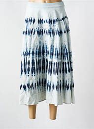 Jupe longue fermeture zip latéral bleu WEEKEND MAXMARA femme