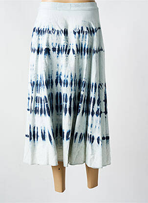 Jupe longue fermeture zip latéral bleu WEEKEND MAXMARA femme