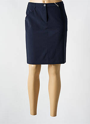 Jupe mi-longue coupe droite bleu PABLO GERARD DAREL femme
