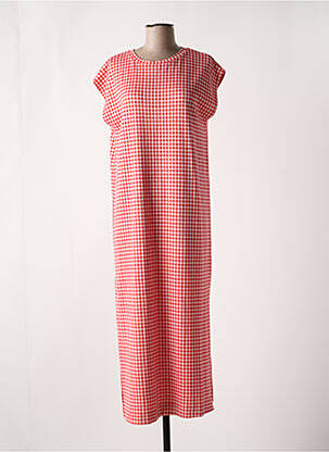Robe longue manches courtes manches courtes rouge COMPAÑIA FANTASTICA femme