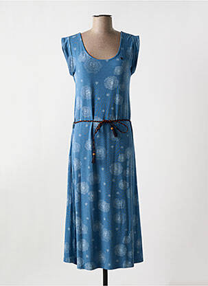 Robe longue manches courtes manches courtes bleu RAGWEAR femme