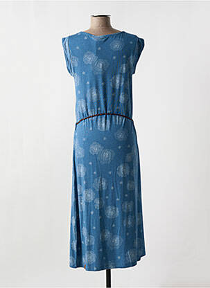 Robe longue manches courtes manches courtes bleu RAGWEAR femme