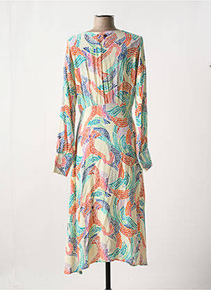 Robe longue manches longues manches longues beige NUMPH femme