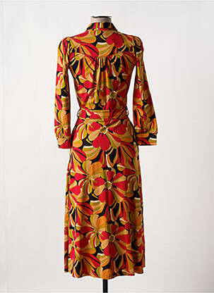 Robe longue manches longues manches longues rouge KING LOUIE femme