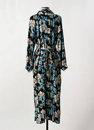 Robe longue manches longues manches longues bleu CHERRY PARIS femme