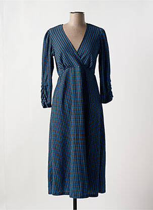 Robe mi-longue manches 3/4 manches 3/4 bleu COMPAÑIA FANTASTICA femme