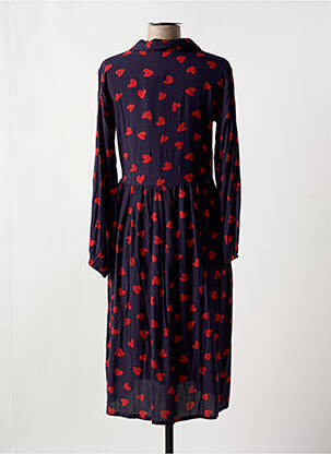 Robe mi-longue imprimé fantaisie manches longues violet COMPAÑIA FANTASTICA femme