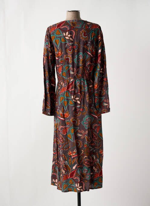 Robe longue marron LOSAN pour femme