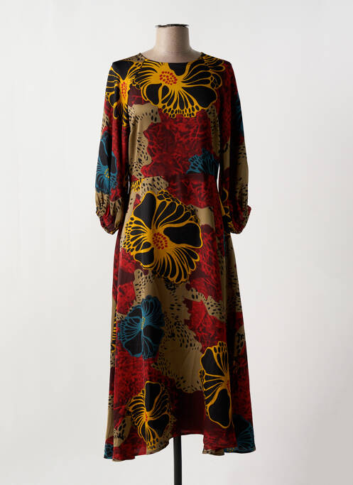 Robe longue rouge TRAFFIC PEOPLE pour femme