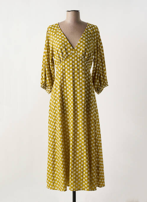 Robe longue vert TRAFFIC PEOPLE pour femme