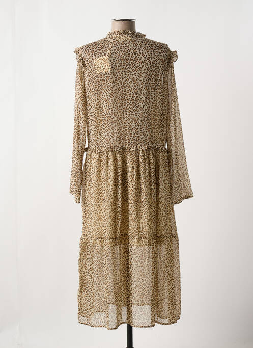 Robe mi-longue beige CHERRY PARIS pour femme