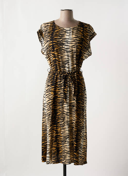 Robe mi-longue beige KING LOUIE pour femme