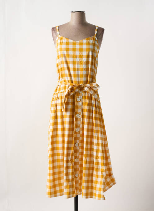 Robe mi-longue jaune COMPAÑIA FANTASTICA pour femme