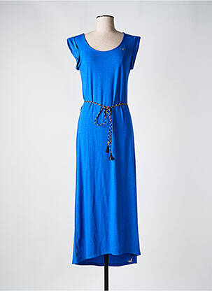 Robe longue manches courtes manches courtes bleu RAGWEAR femme