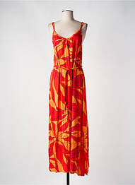 Robe longue manches bretelles ajustables fines bretelles rouge TERRACOTTA femme