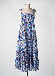 Robe longue imprimé fleurs fines bretelles bleu SEAFOLLY femme