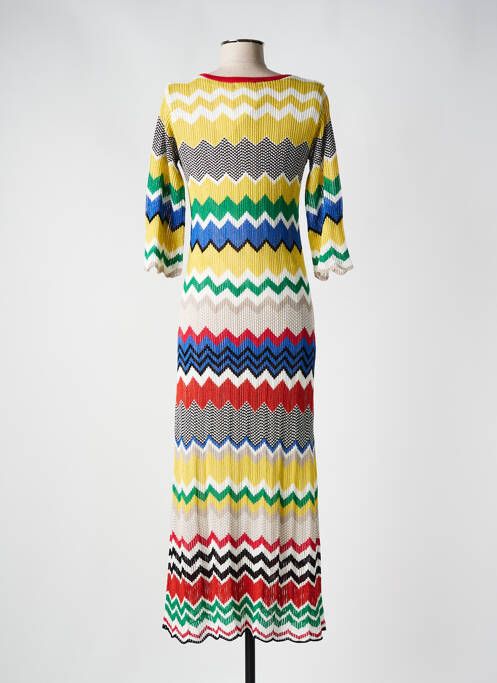 Robe longue manches 3/4 jaune DERHY femme