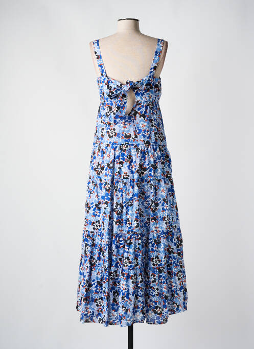 Robe longue imprimé fleurs fines bretelles bleu SEAFOLLY femme