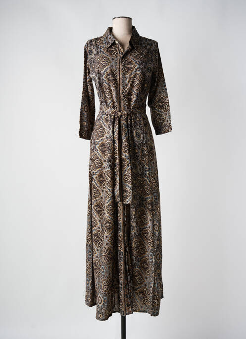 Robe longue gris PINK P pour femme