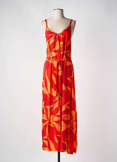 Robe longue rouge TERRACOTTA pour femme
